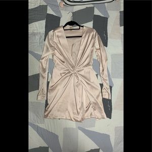 Plunging neckline dress